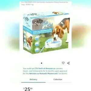 AFP Garden Auto Filling Water Fountain for Pets + XXS cooling vest Bundle-  New